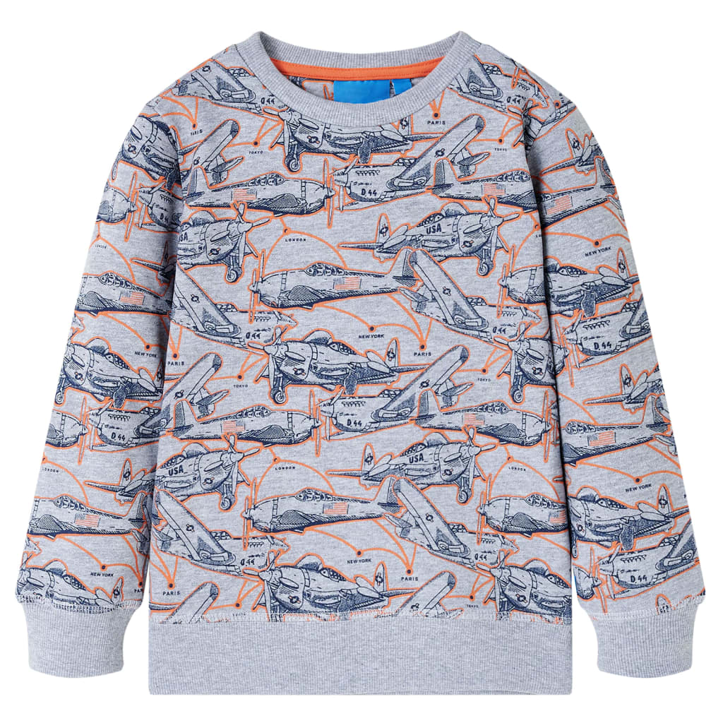 Sweatshirt Enfant Gris Chiné 140