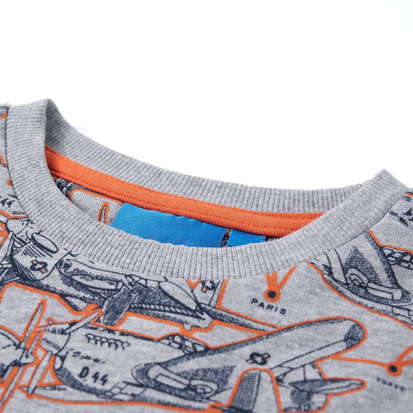 Sweatshirt Enfant Gris Chiné 140