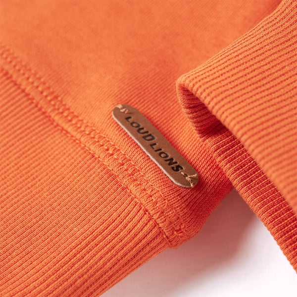 Sweat-shirt enfant orange foncé 92