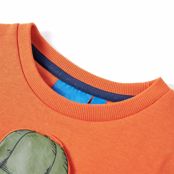 Kinder-Sweatshirt Dunkelorange 128