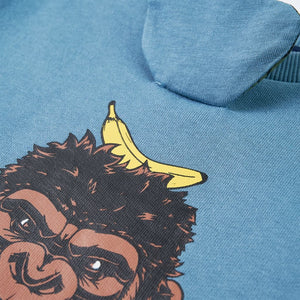 Kinder-Sweatshirt Mittelblau 92