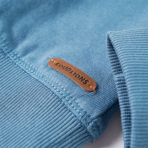 Kinder-Sweatshirt Mittelblau 128