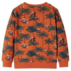 Sweat-shirt enfant rouille clair 116