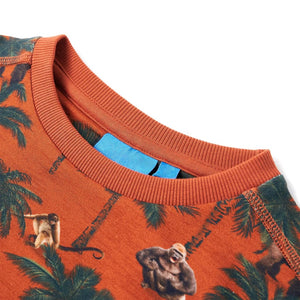 Sweat-shirt enfant rouille clair 140
