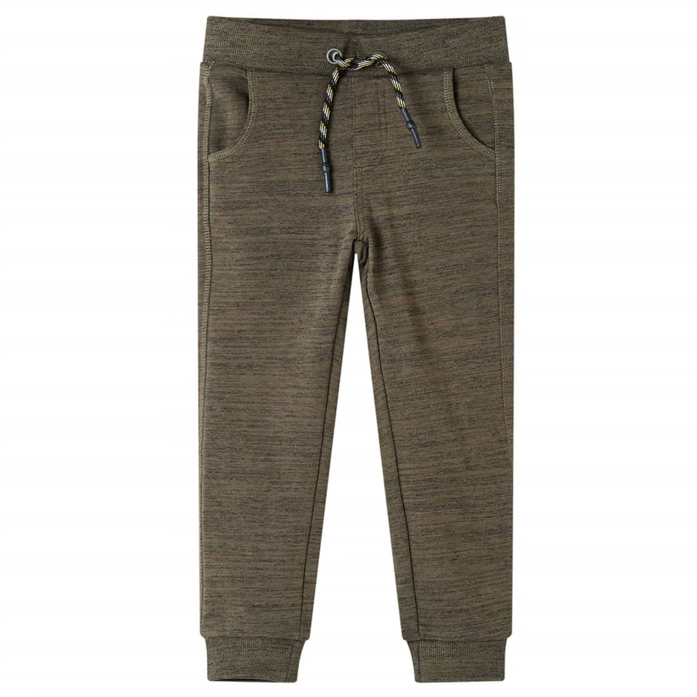 Kinder-Trainingshose Dunkles Khaki Melange 116