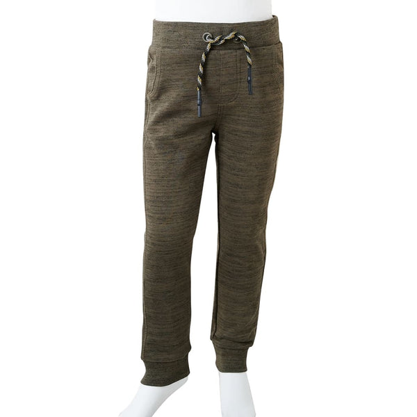 Kinder-Trainingshose Dunkles Khaki Melange 140