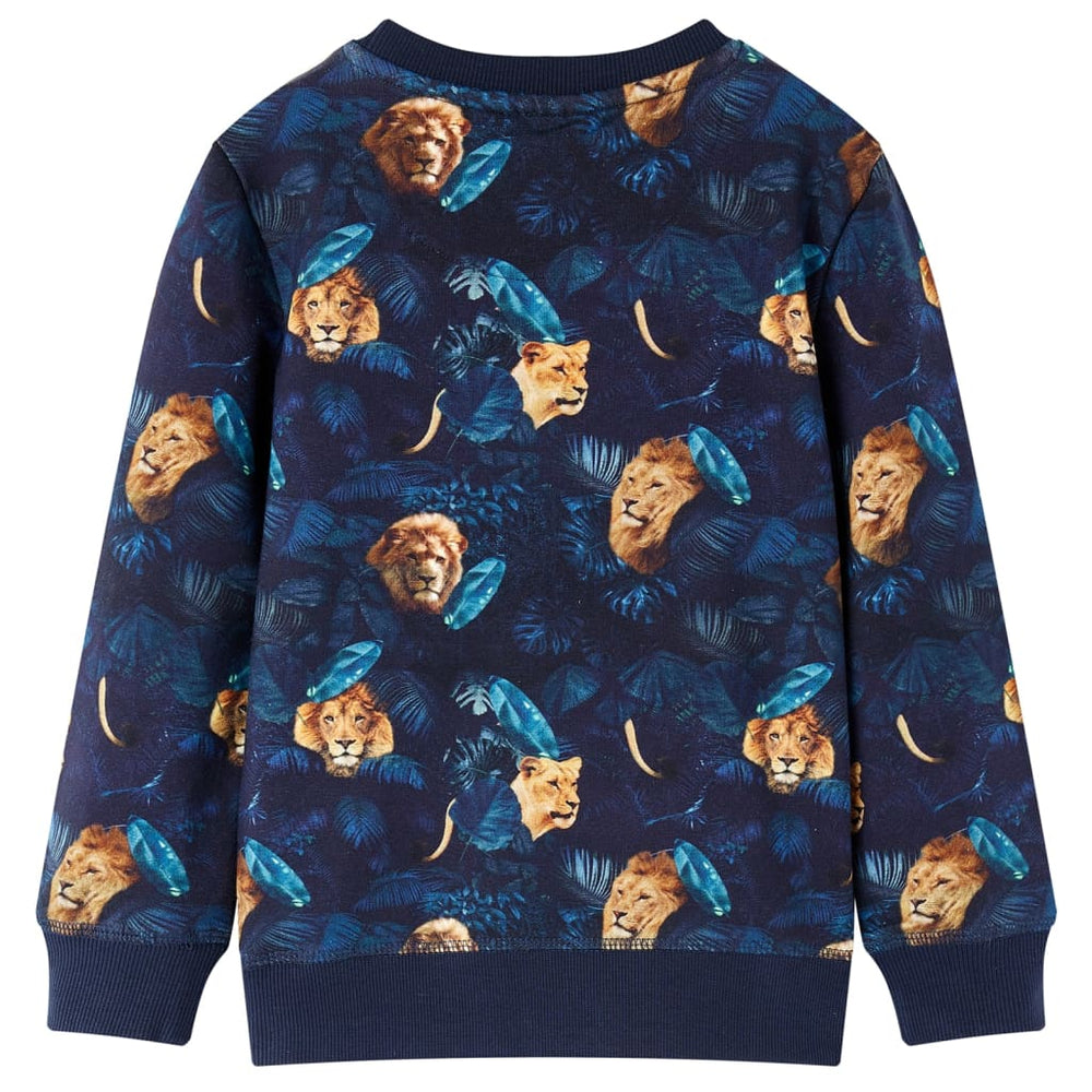 Sweatshirt enfant bleu marine 116
