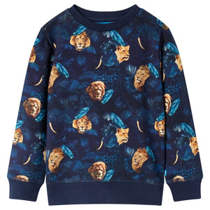 Sweat-shirt enfant bleu marine 140
