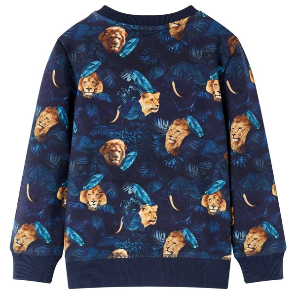Sweat-shirt enfant bleu marine 140