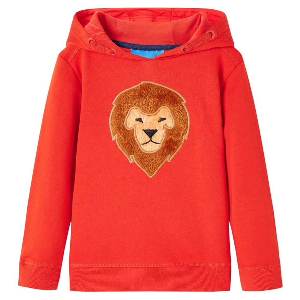 Sweat à capuche enfant Rouge 116