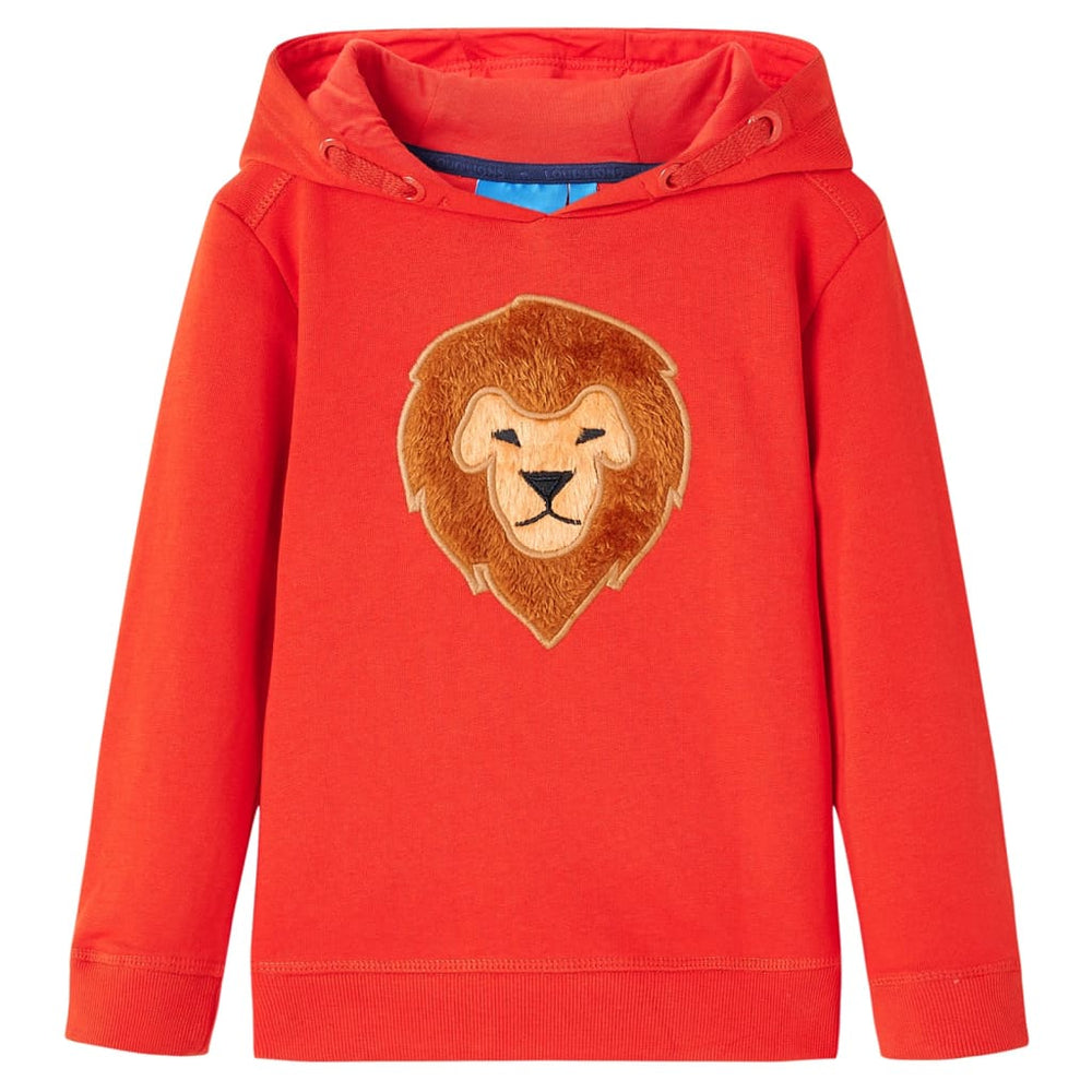 Sweat à capuche enfant Rouge 128