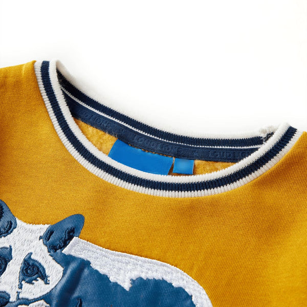 Kinder-Sweatshirt Ocker 128