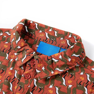 Children's Shirt Rust Brown 140
