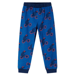 Kinderpyjama mit Langen Ärmeln Petrolblau 104