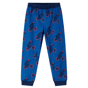 Kinderpyjama mit Langen Ärmeln Petrolblau 128