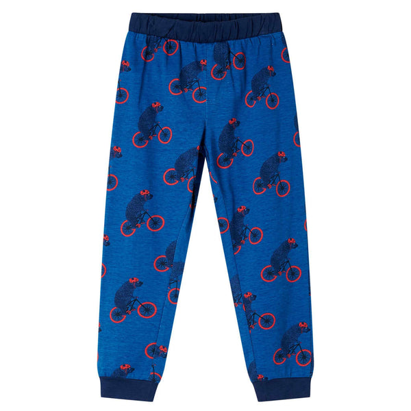 Kinderpyjama mit Langen Ärmeln Petrolblau 140