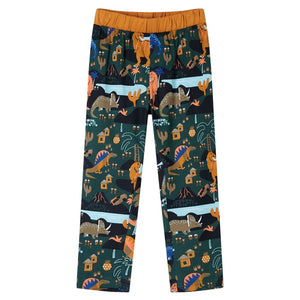Kinderpyjama mit Langen Ärmeln Dunkelgrün 104