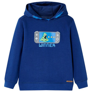 Kinder-Kapuzenpullover Dunkelblau 128