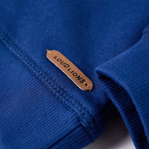 Kinder-Kapuzenpullover Dunkelblau 128
