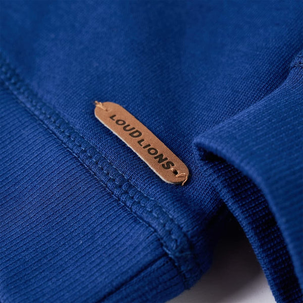 Sweat à capuche enfant bleu foncé 128