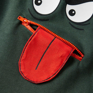 Sweat-shirt enfant vert foncé 92
