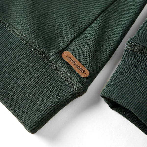 Sweat-shirt enfant vert foncé 92
