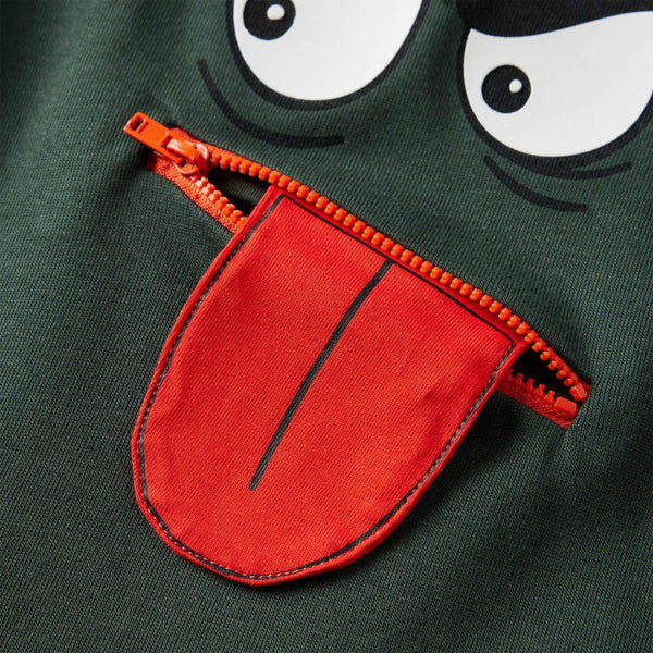 Sweat-shirt enfant vert foncé 104