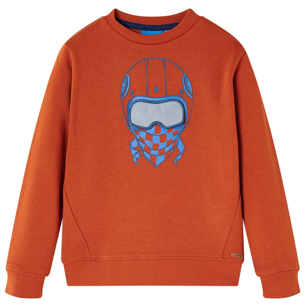 Sweat-shirt enfant rouille 116