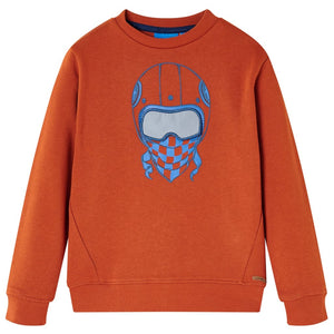 Sweat-shirt enfant rouille 116