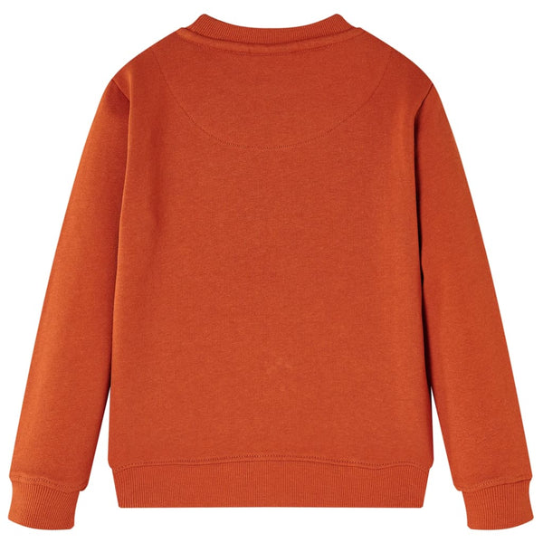 Sweat-shirt enfant rouille 116