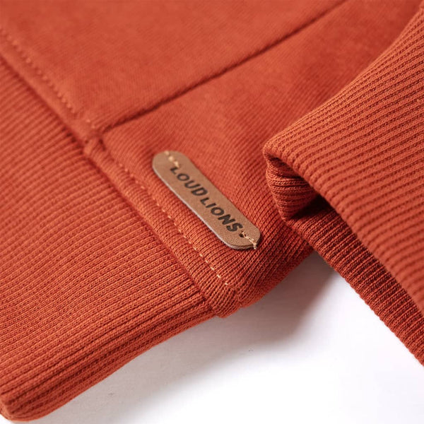 Sweat-shirt enfant rouille 116
