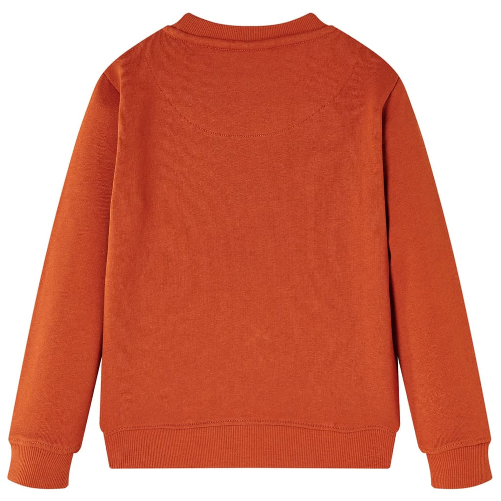 Sweat-shirt enfant rouille 140