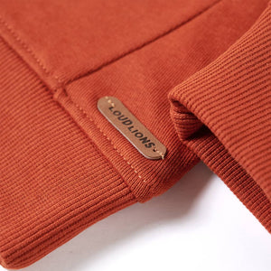 Sweat-shirt enfant rouille 140