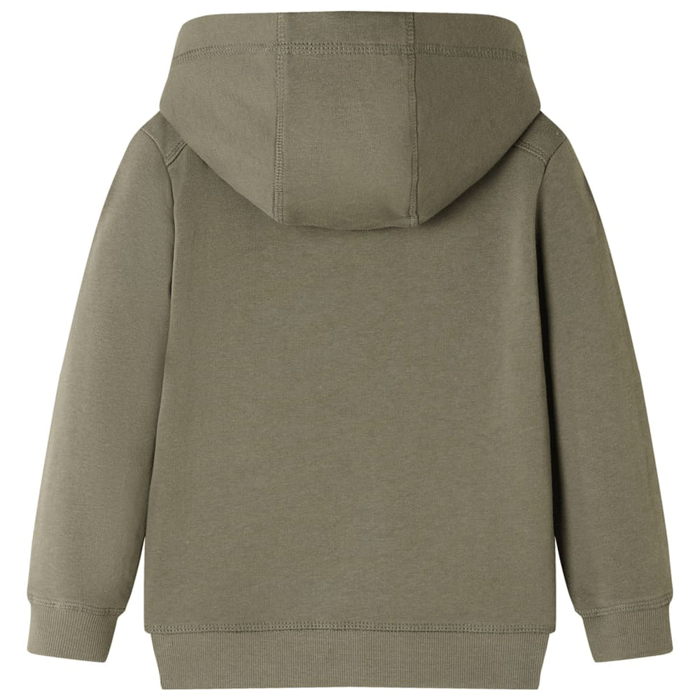 Sweat à capuche enfant kaki 116