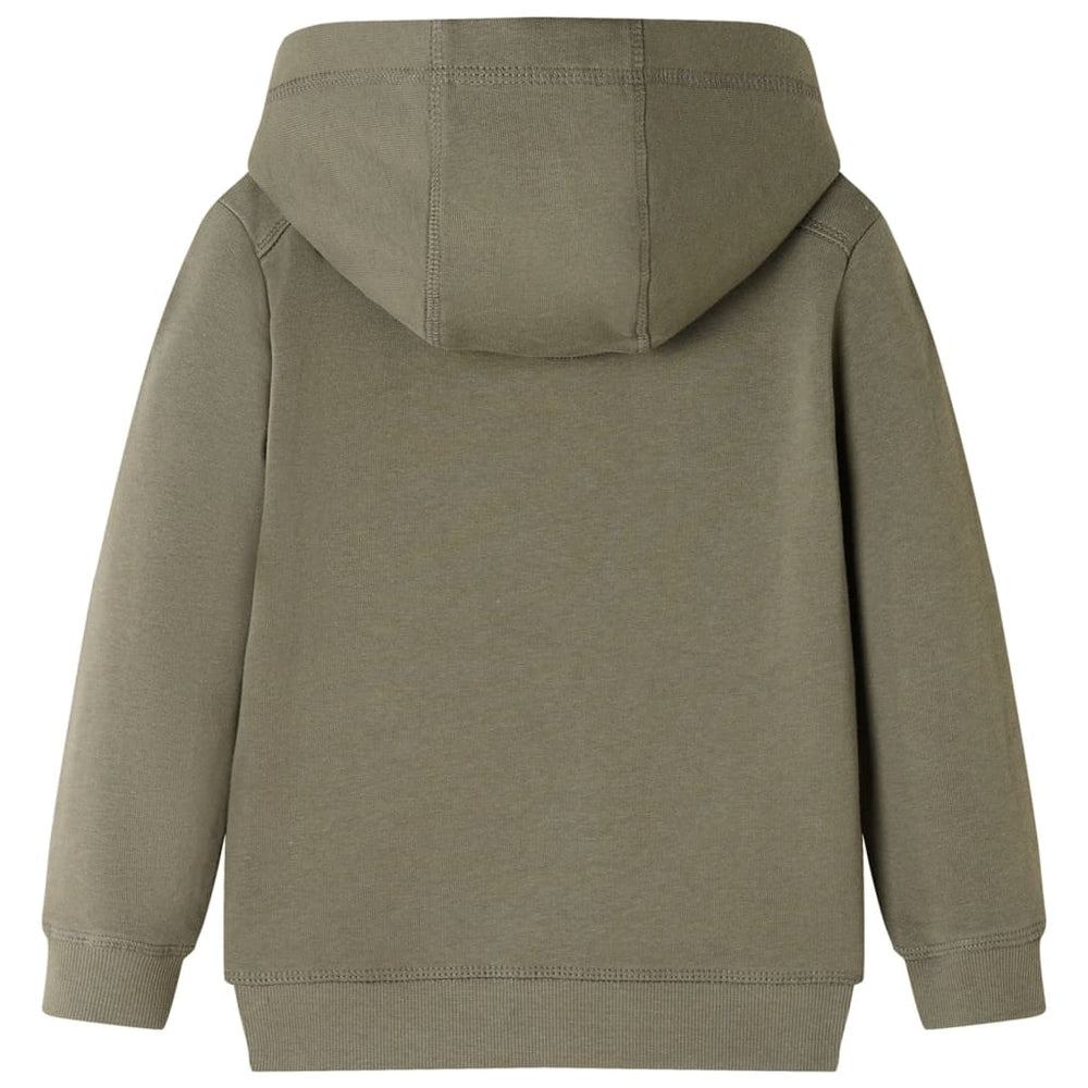 Sweat à capuche enfant kaki 128