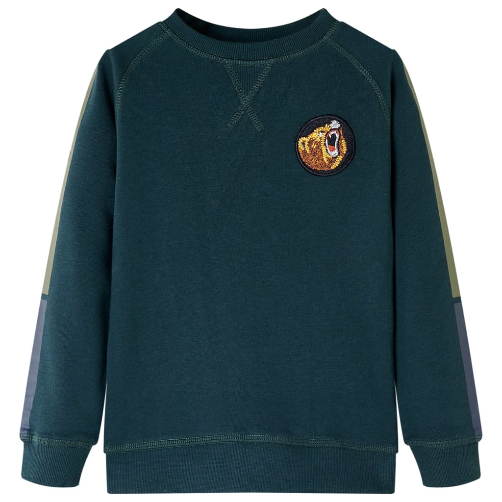 Sweat-shirt enfant vert mousse 116