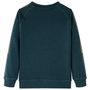 Sweat-shirt enfant vert mousse 116