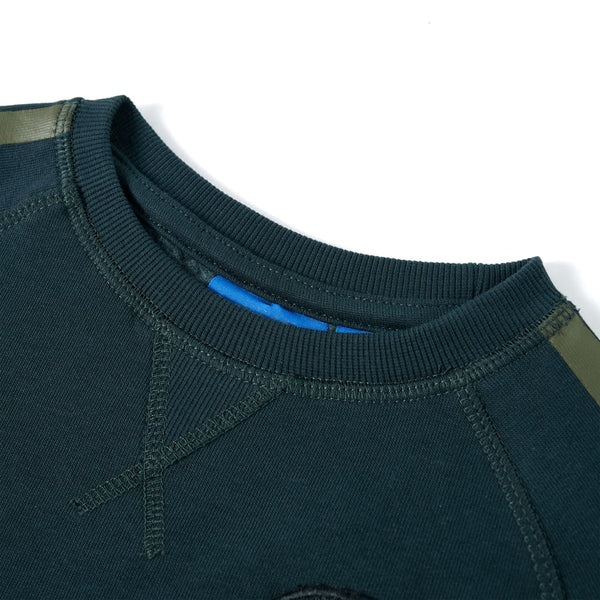 Sweat-shirt enfant vert mousse 116