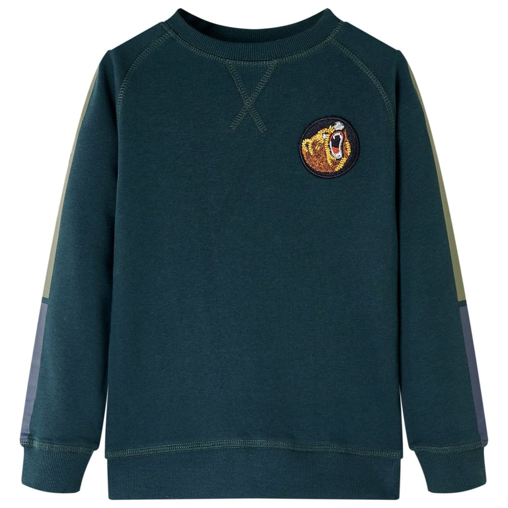 Sweat-shirt enfant vert mousse 140
