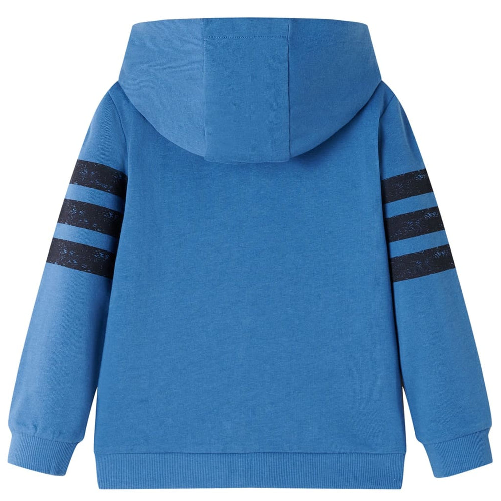 Sweat-shirt à capuche enfant bleu 104
