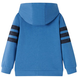 Sweat à capuche enfant bleu 116