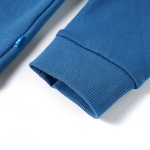 Sweat à capuche enfant bleu 128