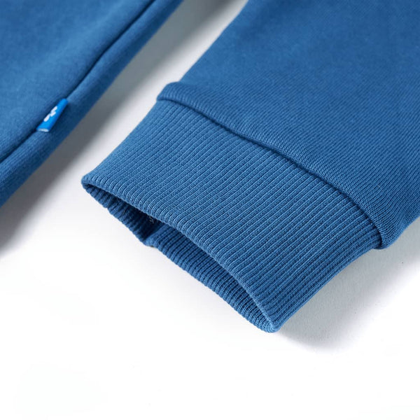 Sweat à capuche enfant bleu 128