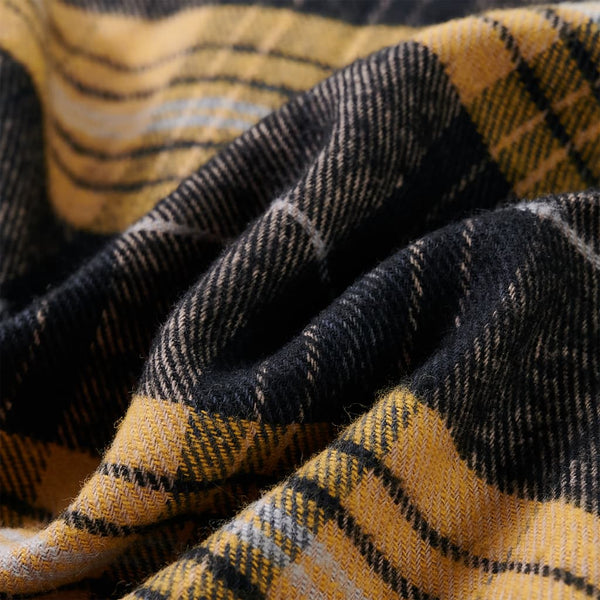 Chemise à carreaux jaune et noire pour enfant 128