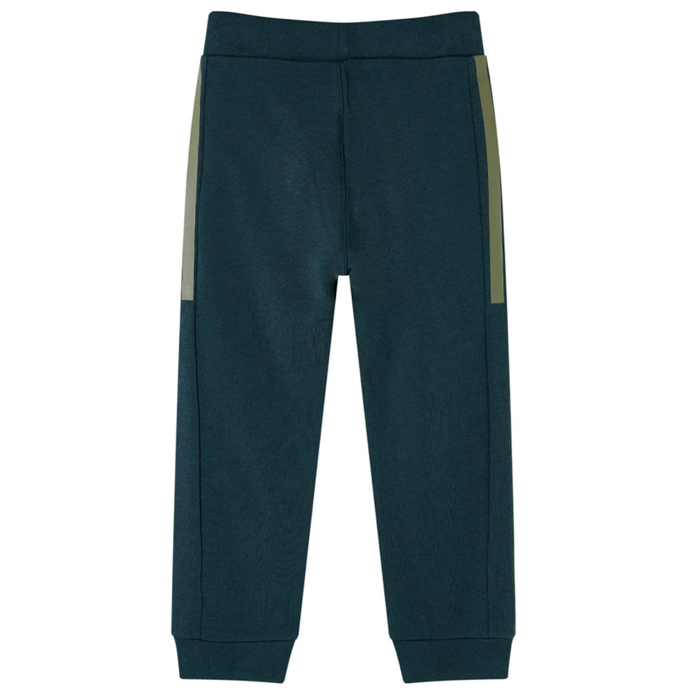 Pantalon de sport enfant avec cordon de serrage Vert mousse 92