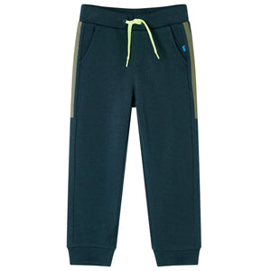 Pantalon de survêtement enfant avec cordon de serrage Vert mousse 140
