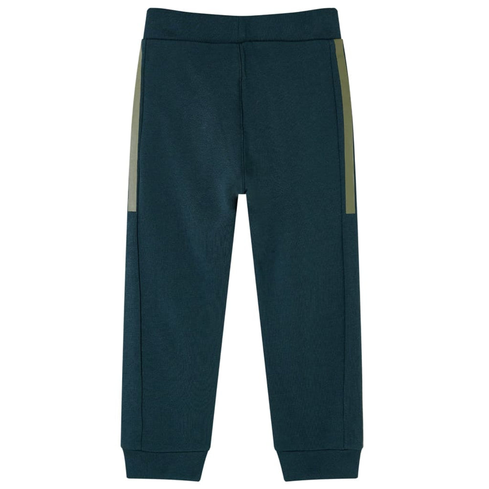 Pantalon de survêtement enfant avec cordon de serrage Vert mousse 140
