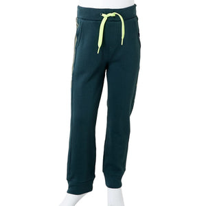 Pantalon de survêtement enfant avec cordon de serrage Vert mousse 140