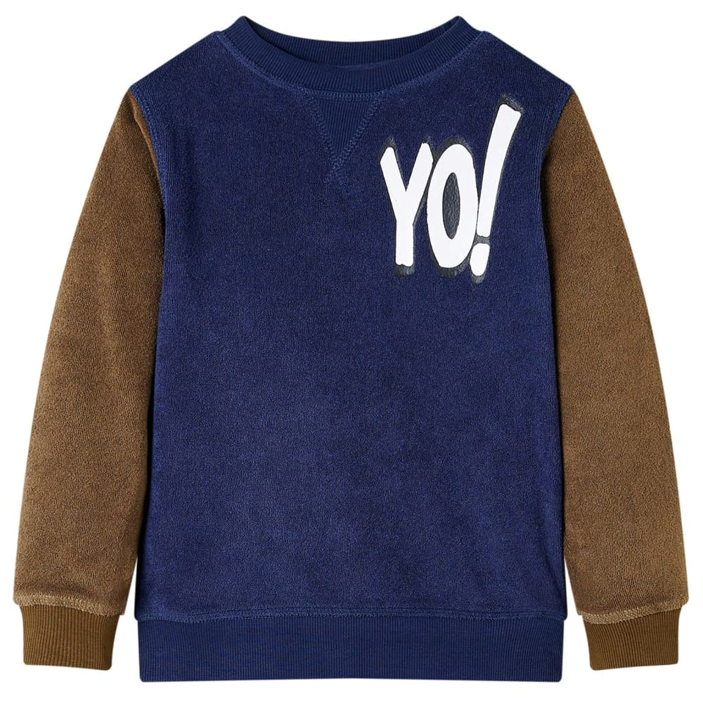 Sweat-shirt Enfant Bleu Marine Foncé 92