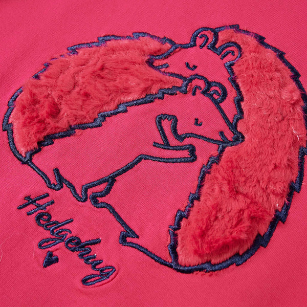 Kinder-Sweatshirt Knallrosa 104